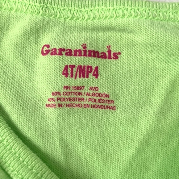 Girls 4T Summer Outfit Green Watermelon Tank Top Black White Shorts Size 4 - Picture 4 of 4